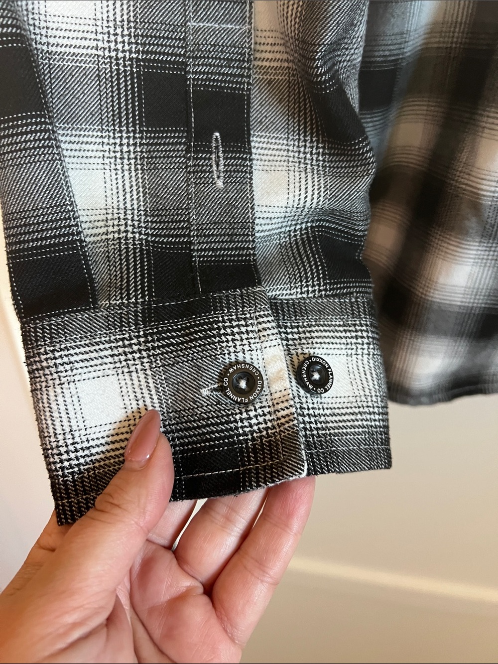 DIXXON Black and White Plaid Flannel Shirt - Picture 9 of 9